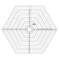 Centre It Quilting Placement Templates - craft pattern by Dime - in use