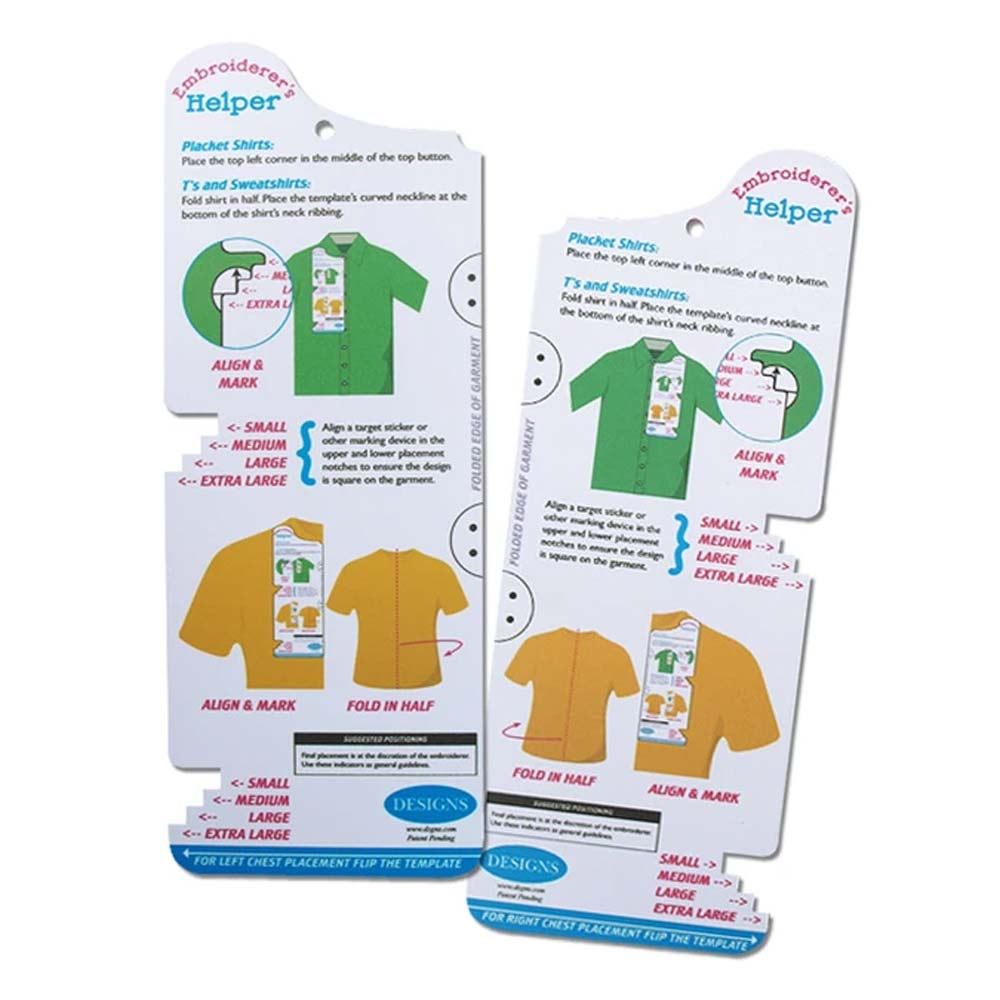 DIME Embroiderer's Helper Template Set for Machine Embroidery Alignment