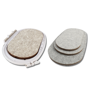 Dime Hoop 'n Press Pad 3-Pack - oval wool pressing mats for Bernina Large Oval, Midi and Maxi embroidery hoops