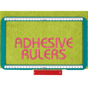 Dime Monster Snap Hoop Replacemet Adhesive Rulers - embroidery hoop alignment and positioning guide