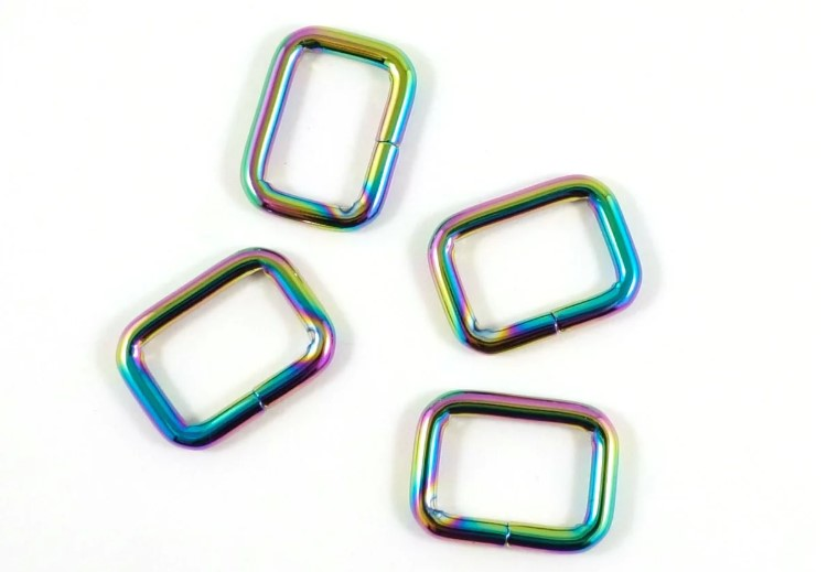 Emmaline Bags Emmaline Rectangular Rings ¾" Pack of 4 - sewing and crafts storage bag - detail view