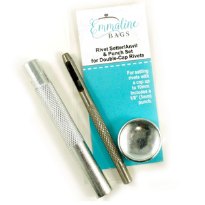 Emmaline Bags Emmaline Rivet Setter/Anvil & Punch for Double Cap Rivets - sewing and crafts storage bag