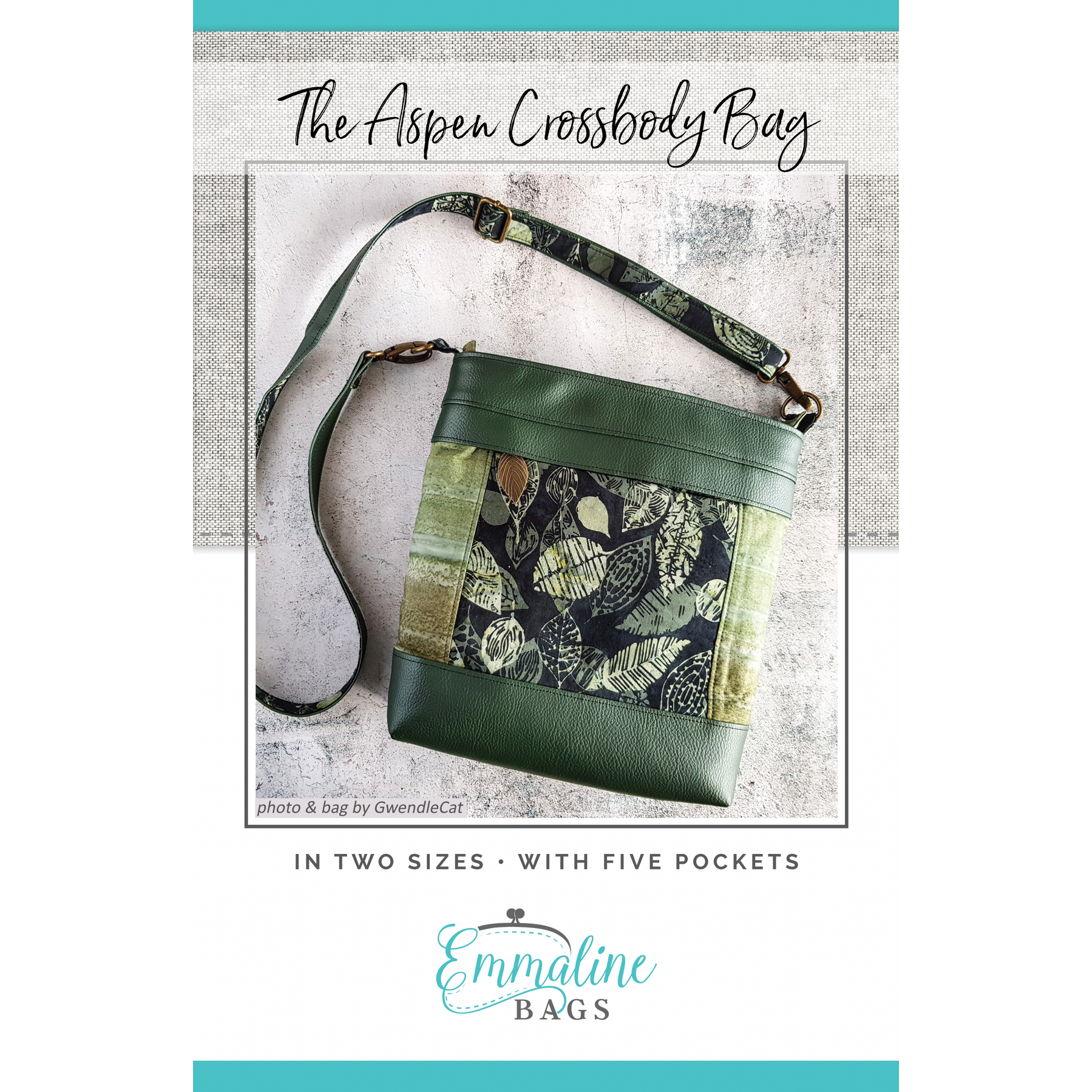 Emmaline The Aspen Crossbody Pattern - sewing pattern by Emmaline Bags
