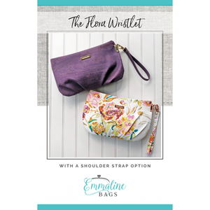 Emmaline The Flora Wristlet Pattern - sewing pattern by Emmaline Bags