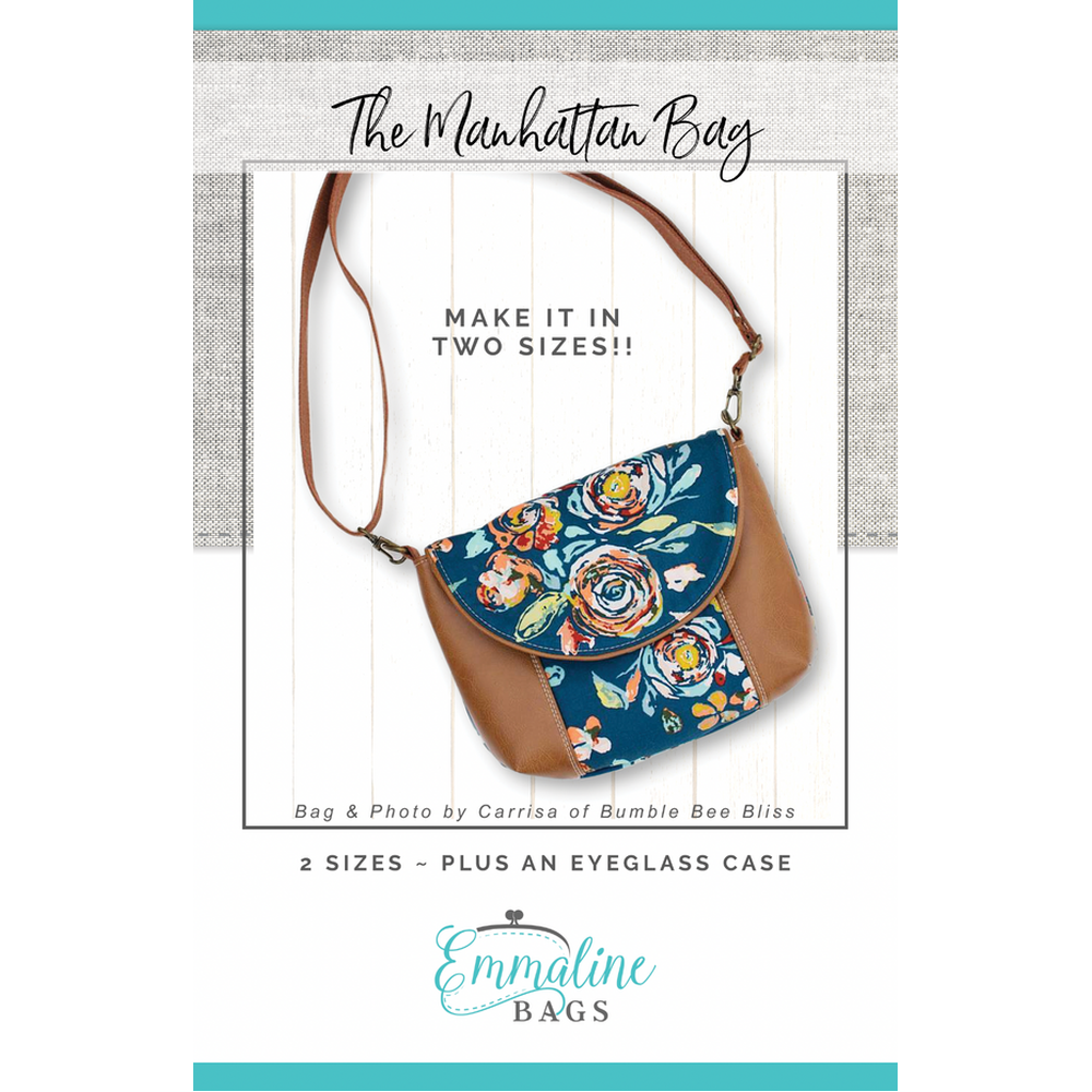 Emmaline The Manhattan Bag Pattern - sewing pattern by Emmaline Bags