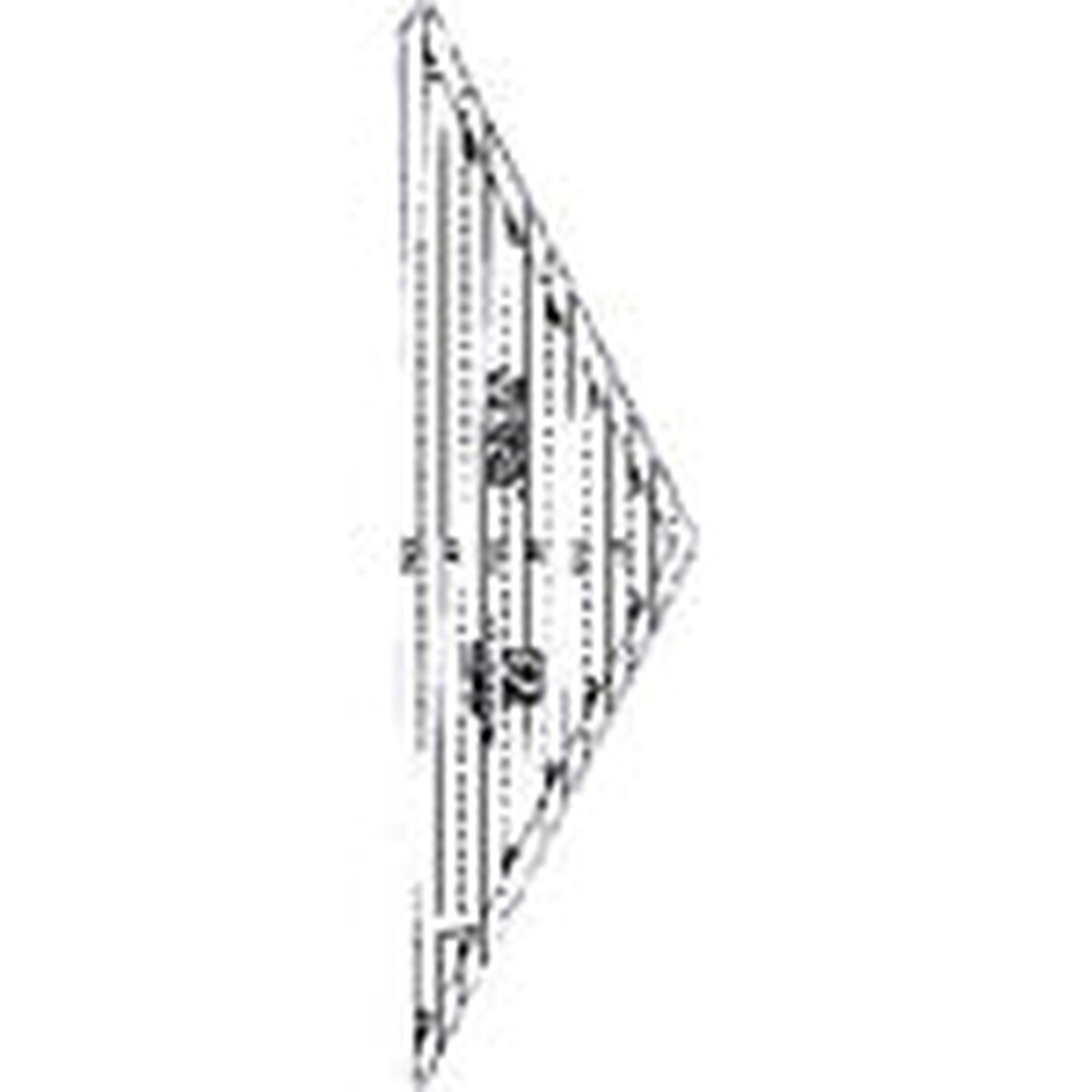 EZW Wrights EZW Easy Tri-Mate Ruler - quilting ruler and template