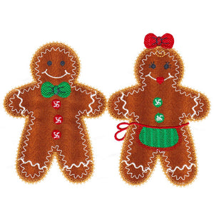 Gingerbread Cookie set -Digital Download - craft pattern by V-Stitch Designs - detail view