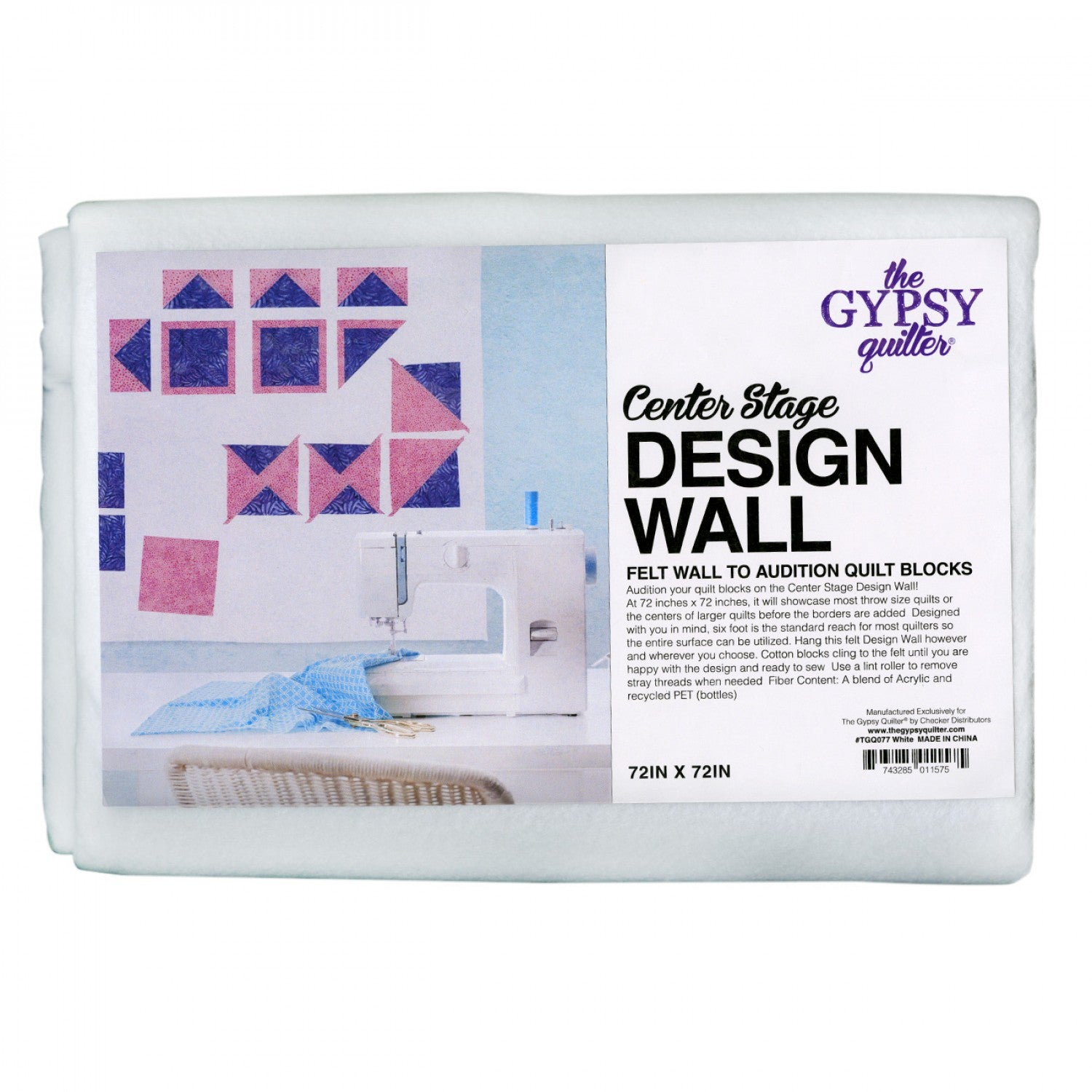 Gypsy Quilter Centre Stage Design Wall 72" x 72" - quilting accessory