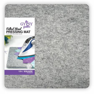 Gypsy Quilter wool pressing mat - heat resistant surface for block pressing