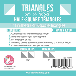 Half Square Triangles on a Roll shown in detail