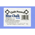 Quilt Pounce Blue Chalk Refill label on a blue background