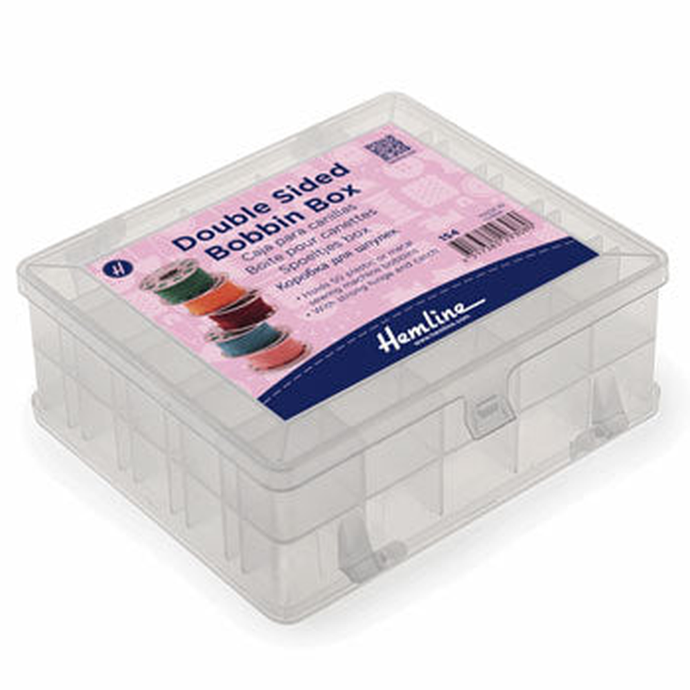 Hemline Bobbin Box Double-Sided  for 50 Spools Standard