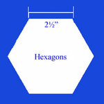 Paper Pieces Hexagon Paper Pieces 2½"