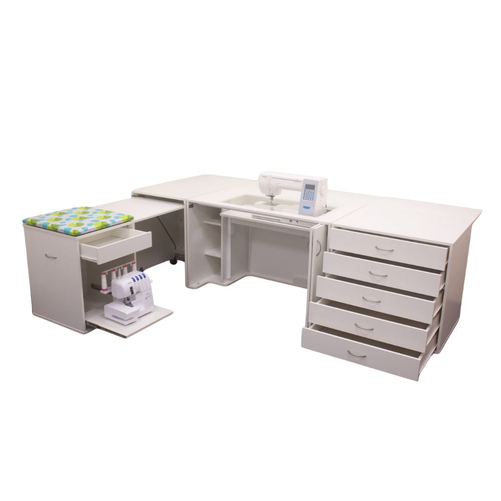 Horn 860 Modular Electric Lift Sewing Cabinet - in use