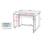 Horn 860 Modular Electric Lift Sewing Cabinet - in use