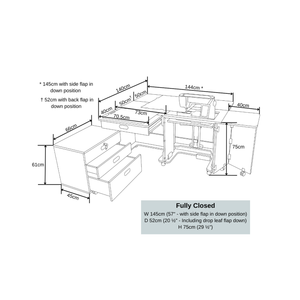 Horn Super-Q MK2 Sewing Cabinet - in use