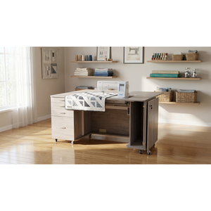 Horn Tasman Supermaxi sewing cabinet in a bright quilting studio