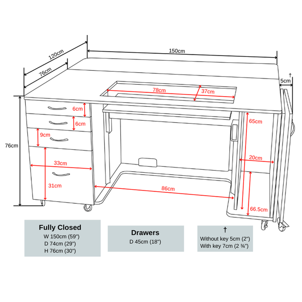 Horn Tasman Supermaxi Cabinet Electric Lift - in use