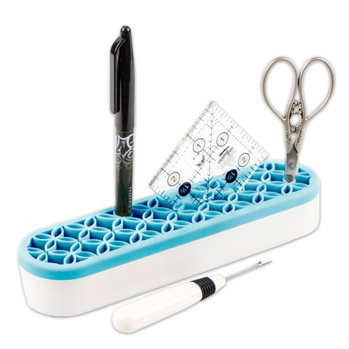 It's Sew Emma Stash n Store Large aqua quilting organizer