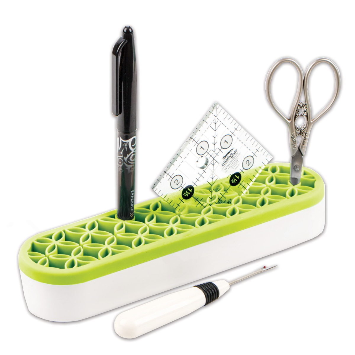It's Sew Emma Stash n Store Large lime quilting organizer