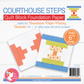 It's Sew Emma Courthouse Steps foundation paper 6 inch