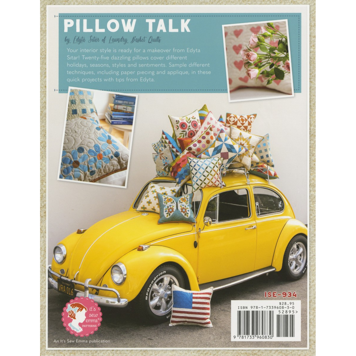 It's Sew Emma Pillow Talk Book by Edyta Sitar shown in detail