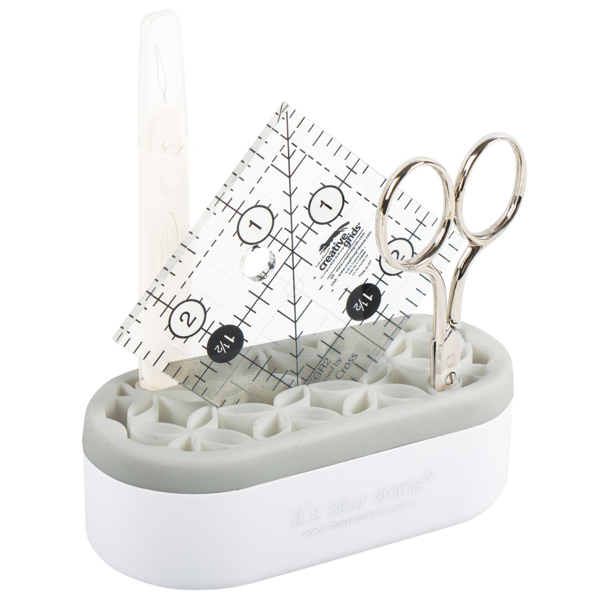 It's Sew Emma Stash n Store Mini grey quilting organizer