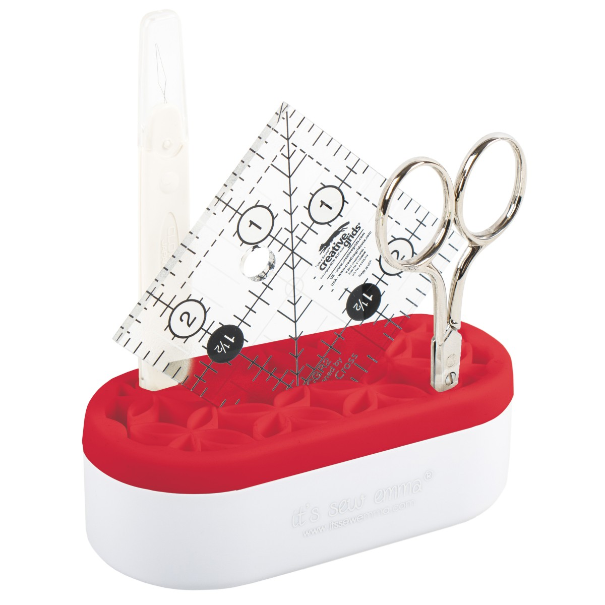 It's Sew Emma Stash n Store Mini red quilting organizer