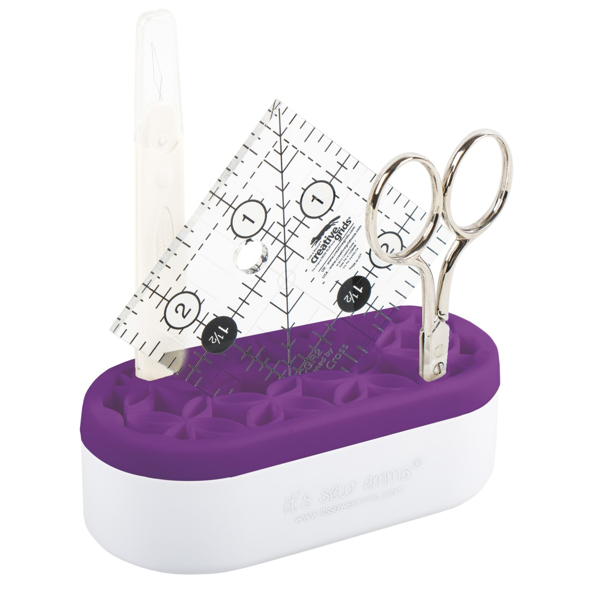 It's Sew Emma Stash n Store Mini purple quilting organizer