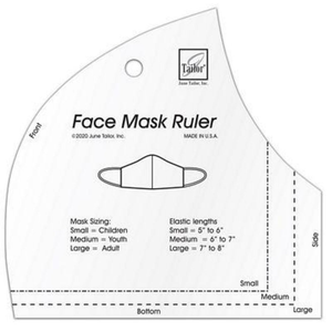 June Tailor Face Mask Ruler 3-in-1 template for small medium and large face masks
