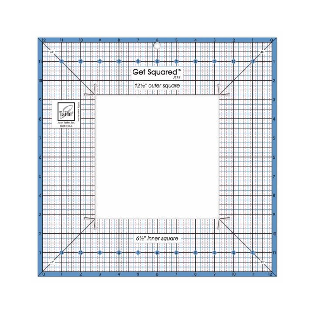 June Tailor Square quilting ruler - acrylic patchwork template