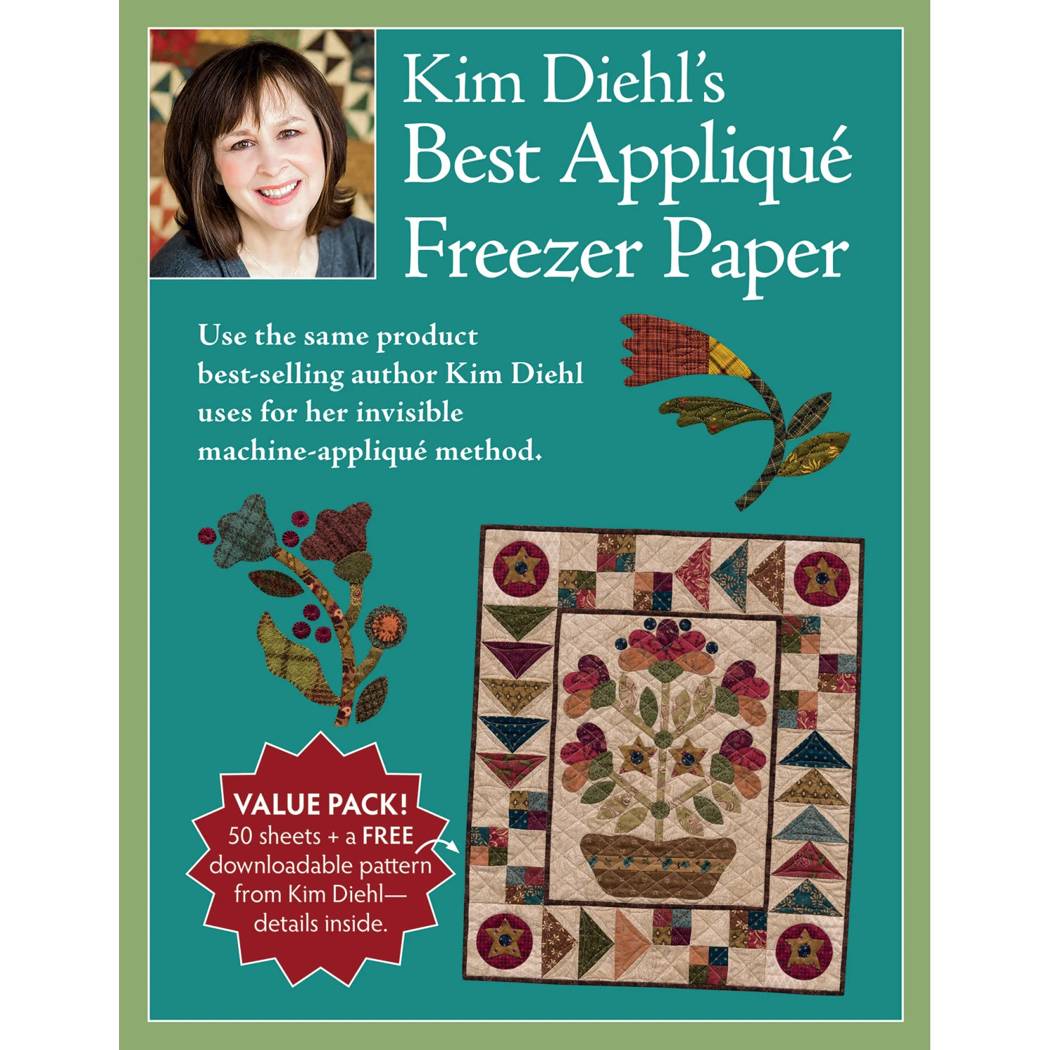 Kim Diehl's Appliqué Freezer Paper 50 Sheets - craft pattern by C&T Publishing