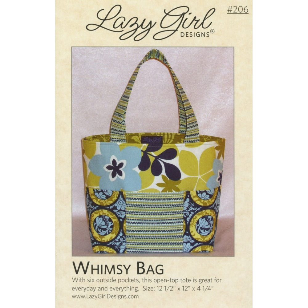 Whimsy Bag Pattern - sewing pattern by Lazy Girl Designs