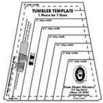 Marti Michell One-Derful One Patch Templates Tumbler 8 Sizes - quilting ruler and template