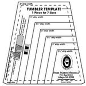 Marti Michell One-Derful One Patch Templates Tumbler 8 Sizes - quilting ruler and template