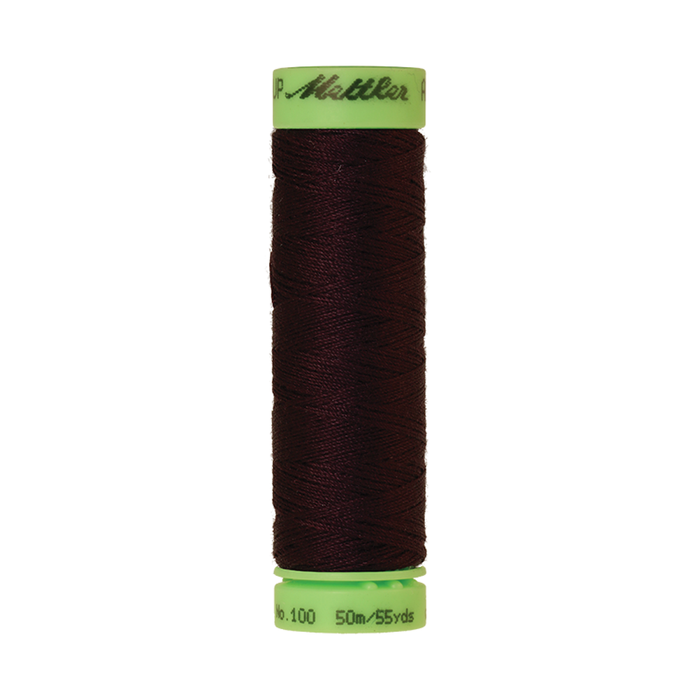 Mettler Amanda silk thread spool in Mahogany - 100/3 50m