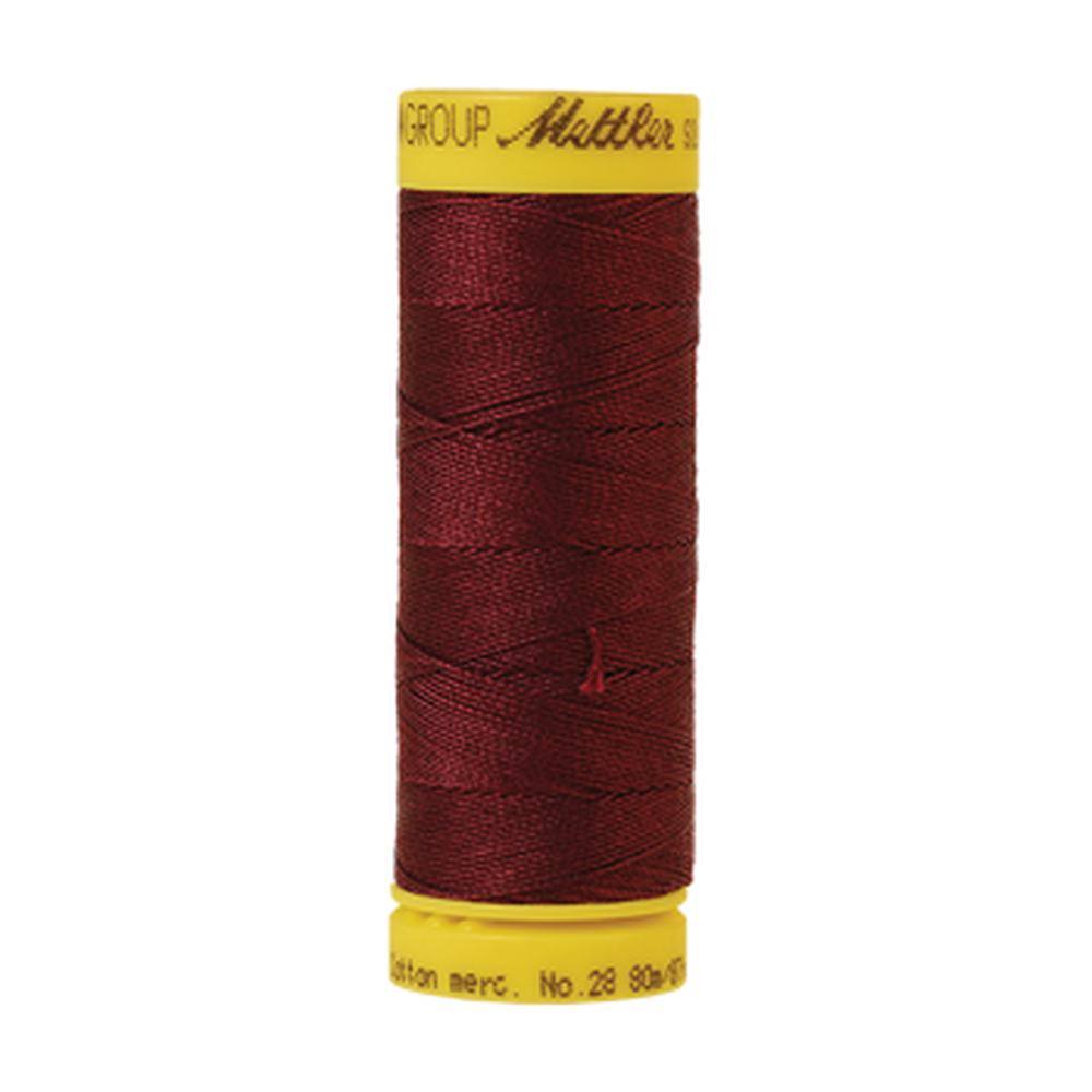 Mettler sewing thread spool in Beet Red (0111) - 28wt 80m