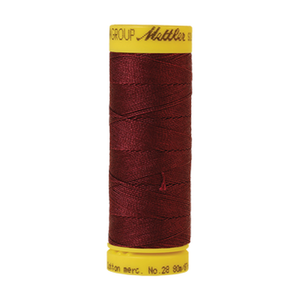 Mettler sewing thread spool in Beet Red (0111) - 28wt 80m