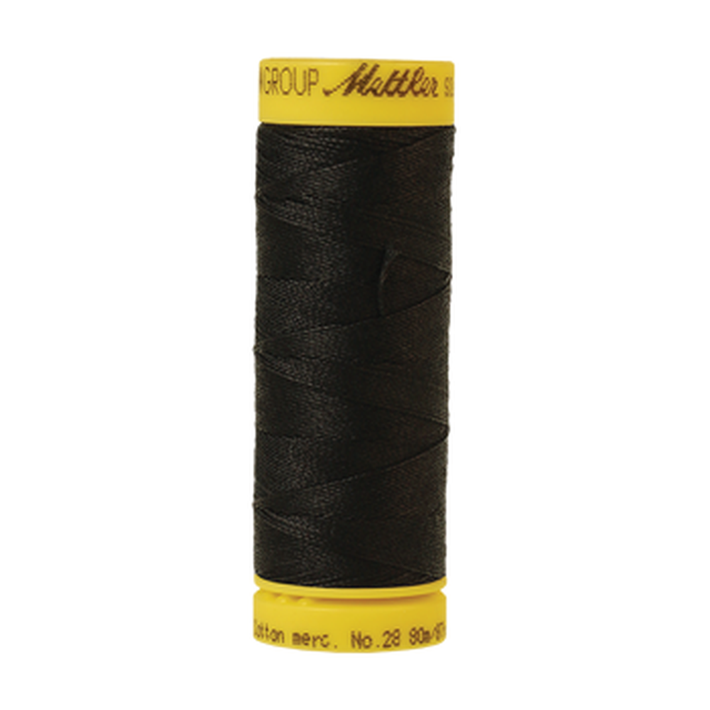 Mettler sewing thread spool in Black (4000) - 28wt 80m