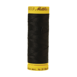 Mettler sewing thread spool in Black (4000) - 28wt 80m