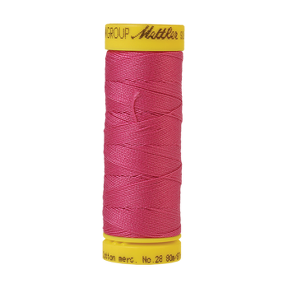 Mettler sewing thread spool in Hot Pink (1423) - 28wt 80m