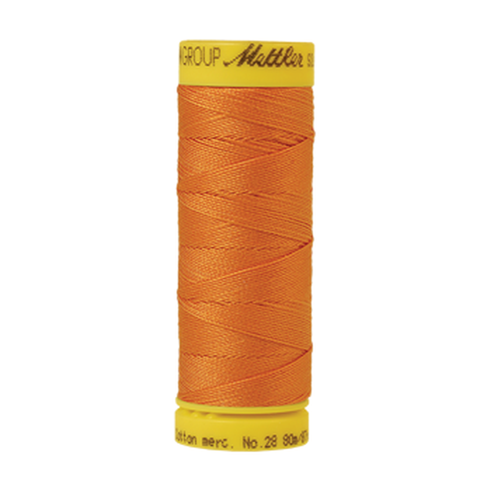 Mettler sewing thread spool in Pumpkin (0122) - 28wt 80m
