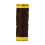 Mettler sewing thread spool in Very Dark Brown (1002) - 28wt 80m