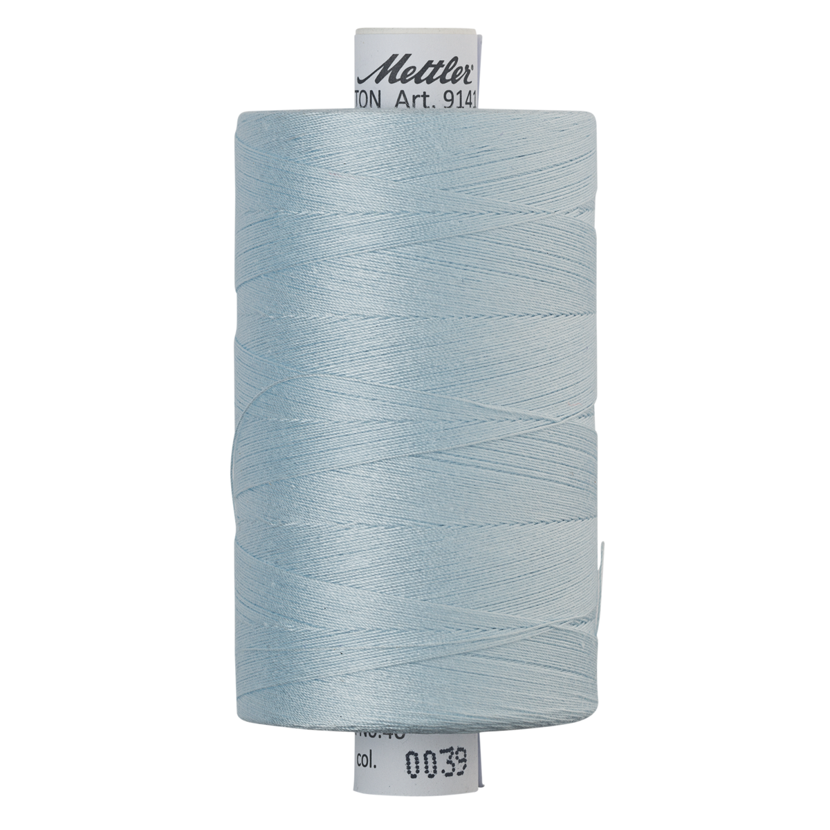 Mettler Silk Finish cotton quilting thread 40wt reel Starlight Blue 0039