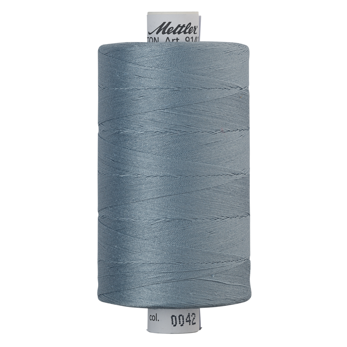 Mettler Silk Finish cotton quilting thread 40wt reel Ash Blue 0042