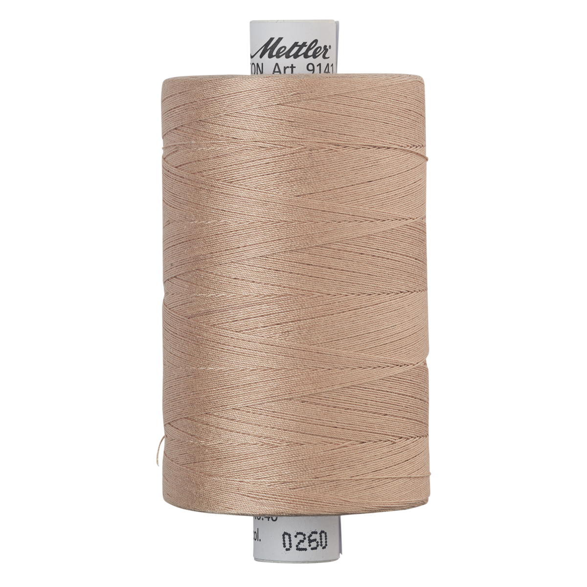 Mettler Silk Finish cotton quilting thread 40wt reel Oat Straw 0260