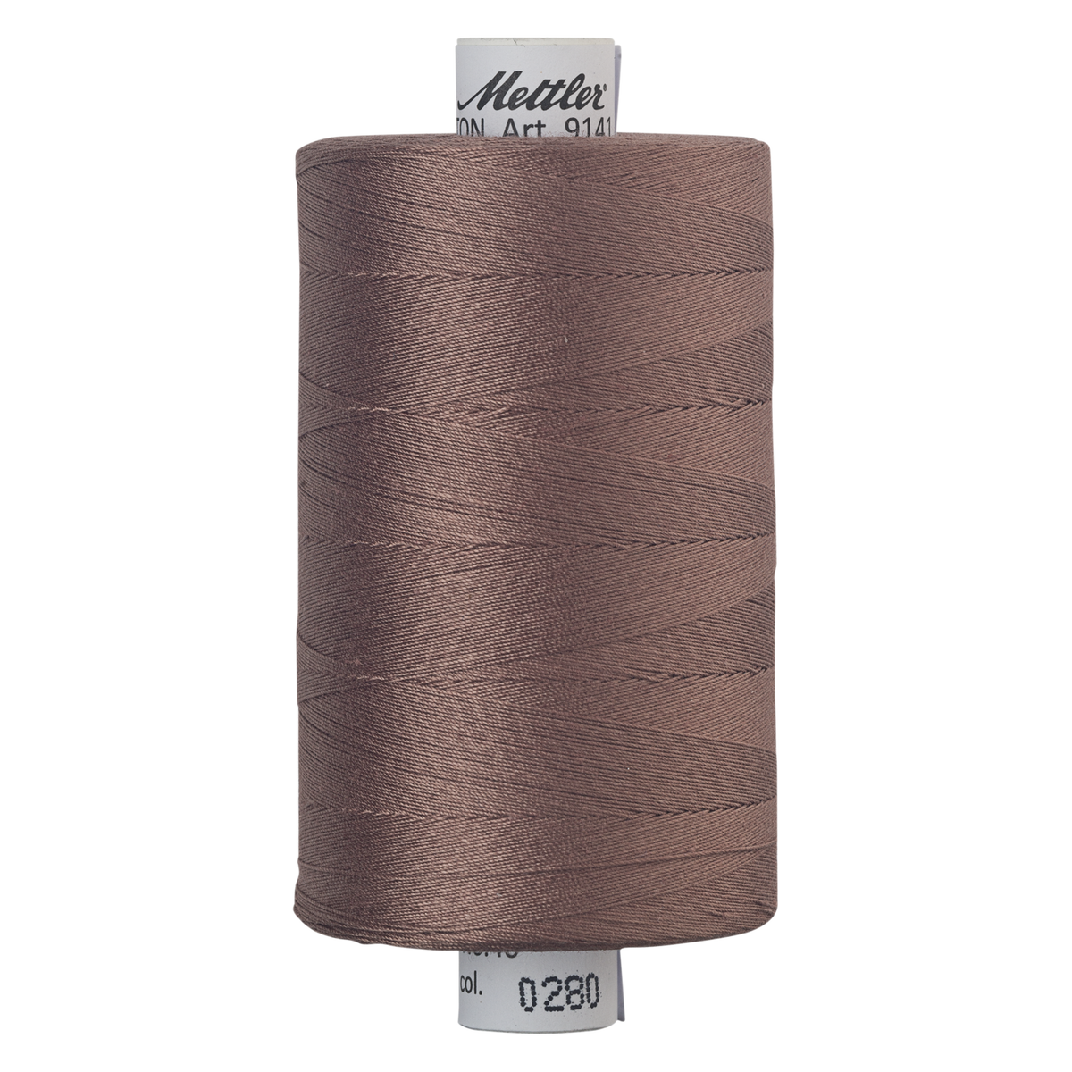 Mettler Silk Finish cotton quilting thread 40wt reel Walnut 0280