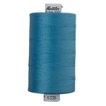 Mettler Silk Finish cotton quilting thread 40wt reel Reef Blue 0338
