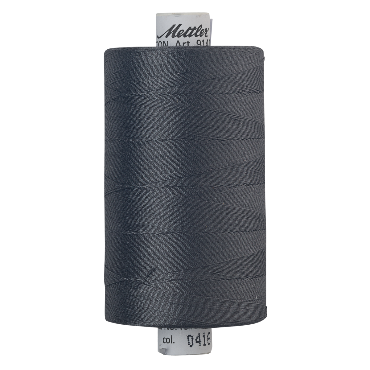 Mettler Silk Finish cotton quilting thread 40wt reel Dark Charcoal 0416