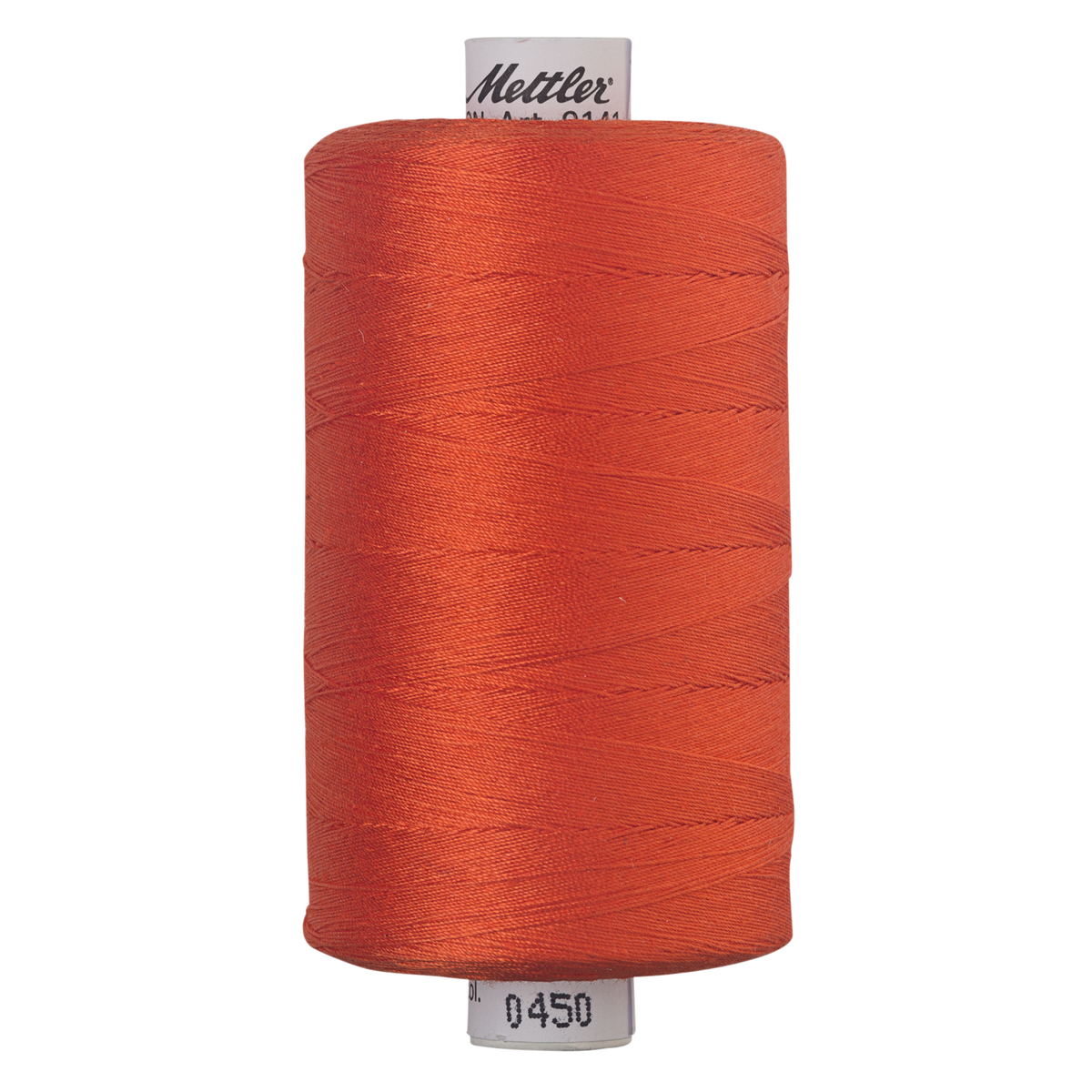 Mettler Silk Finish cotton quilting thread 40wt reel Paprika 0450